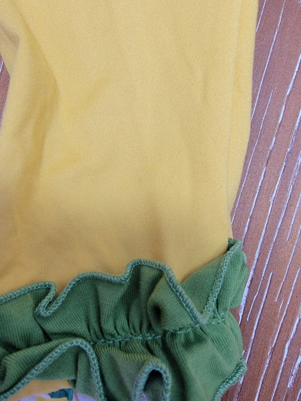 Little Jo Lemon Toddler Girls 2T Yellow Ruffle Leggings & Fruit Print Tunic Set - Picture 9 of 9